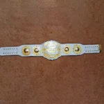 IWGP Intercontinental Brass Championship Belt Replica - White