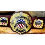 IWGP UNITED STATES Brown Strap Championship Title Belt